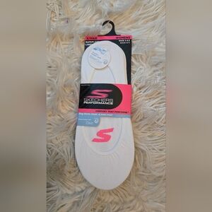 Skechers Performance White No-Show Socks